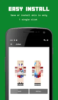 Skin Joker for Minecraft android App screenshot 1